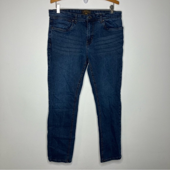 Copper & Oak supply company slim straight jeans size 34 x 32 - Picture 1 of 5